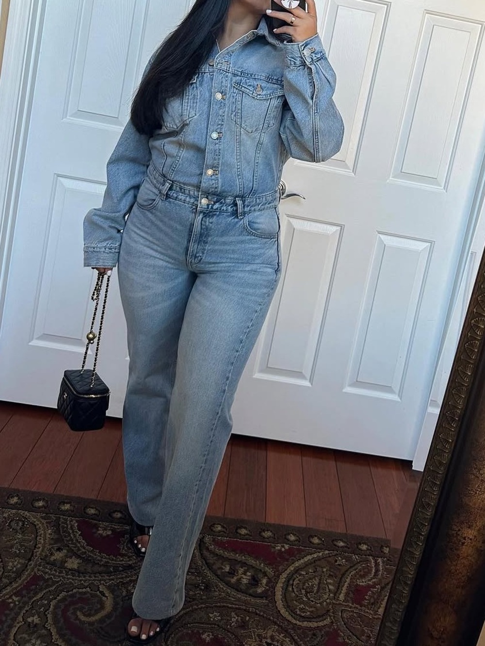 Zara Denim Jumpsuit - Size M